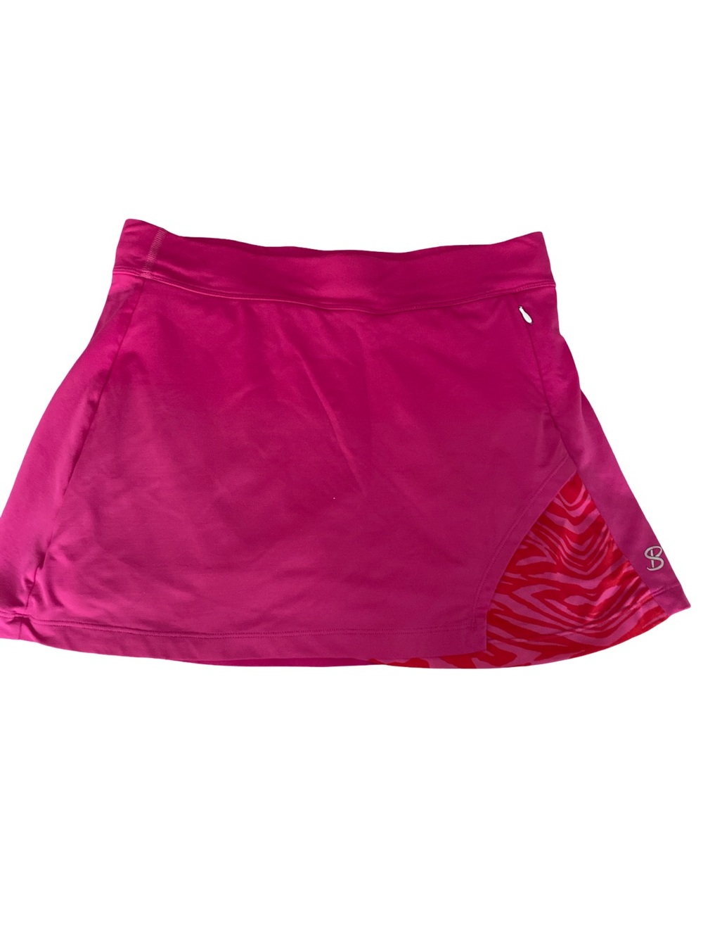 Bolle Pink Athletic Skort with Zebra Print Accent -S